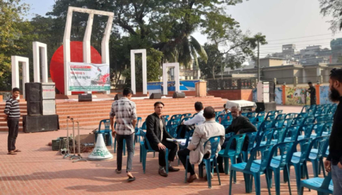 বরিশাল শহীদমিনার কেন্দ্রিক দুই চেতন‍া মুখোমূখি, জারী হতে পারে ১৪৪ ধারা