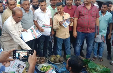 ৩১ দফা বাস্তবায়নের দাবিতে বরিশালে বিএনপির গণসংযোগ