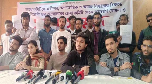 একযোগে বৈষম্যবিরোধী ছাত্র  আন্দোলনের ৫০ নেতার পদত্যাগ