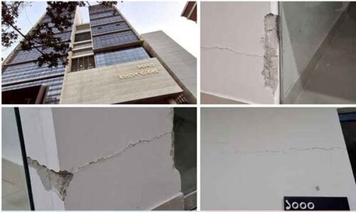 সচিবালয়ের নতুন ভবনে ফাটল, আতঙ্কে কর্মকর্তা-কর্মচারীরা