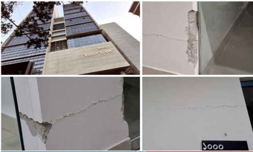 সচিবালয়ের নতুন ভবনে ফাটল, আতঙ্কে কর্মকর্তা-কর্মচারীরা