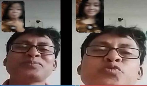 প্রধান শিক্ষক ও ছাত্রীর বিতর্কিত মুহূর্ত