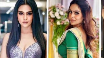 মডেলের ব্লাউজের মধ্যে হাত ঢুকিয়ে দিলেন পুরোহিত