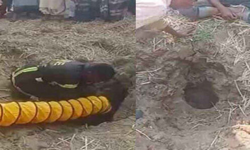 পরিত্যক্ত নলকূপে আটকা পড়ল দুই বছরের শিশু