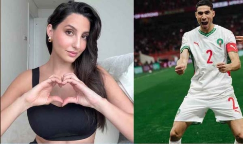 আশরাফ হাকিমির প্রেমে মজেছেন বলিউড কন্যা নোরা