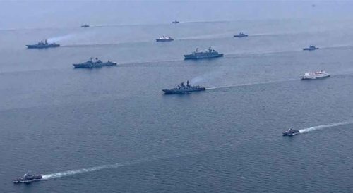 বঙ্গোপসাগরে ভারত–রাশিয়ার নৌ মহড়া