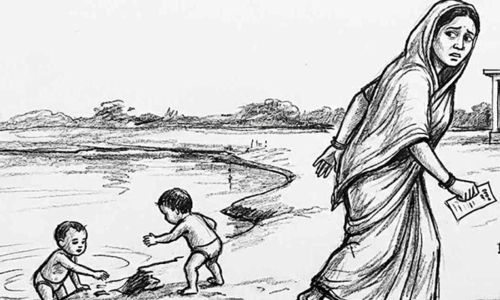 মা গেলেন ভোট দিতে, সন্তান মরলো জলে ডুবে